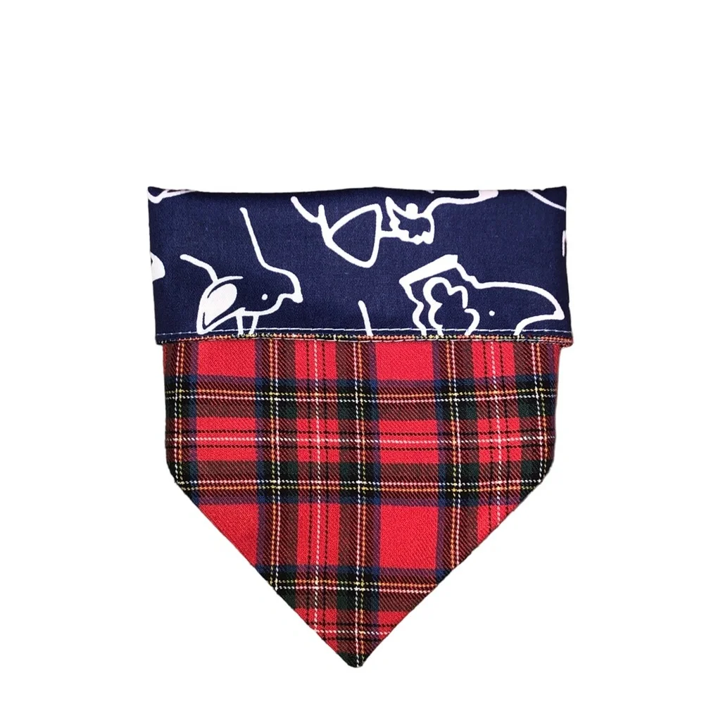 Dog Neckwear Over the Collar Reversible 2n1 Pet/ Dog Bandana